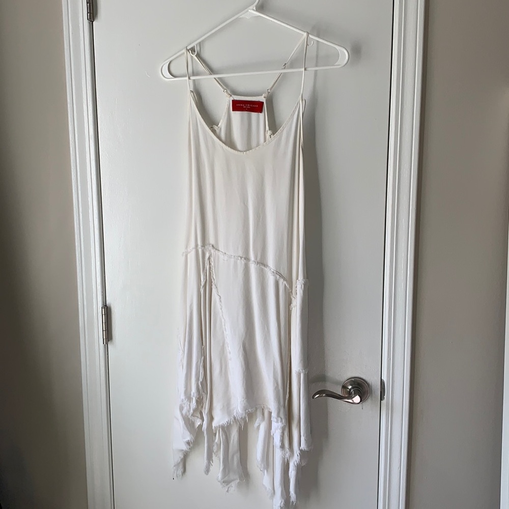 AKIRA white fringe dress